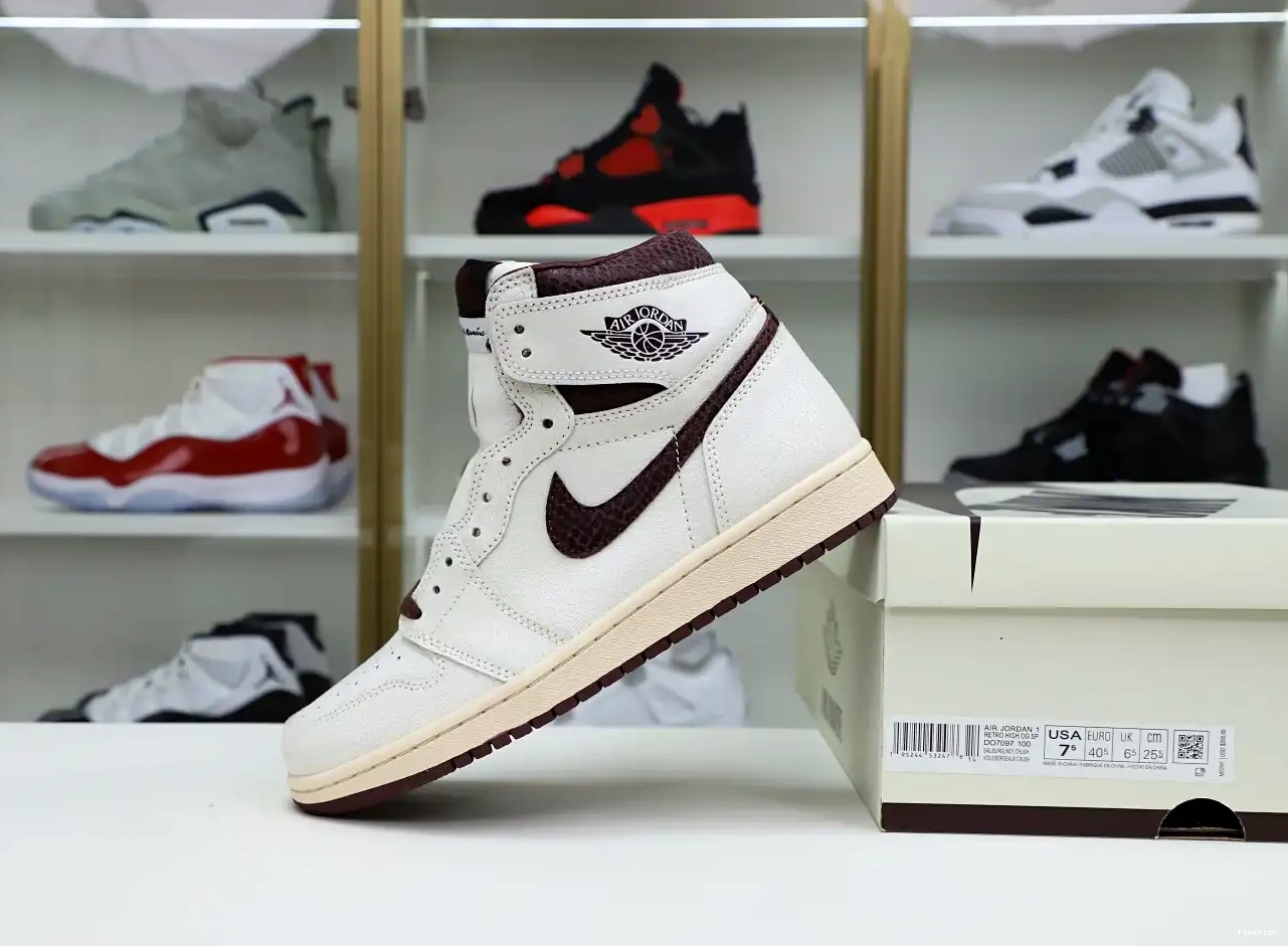 og high 1 Maniére burgundy